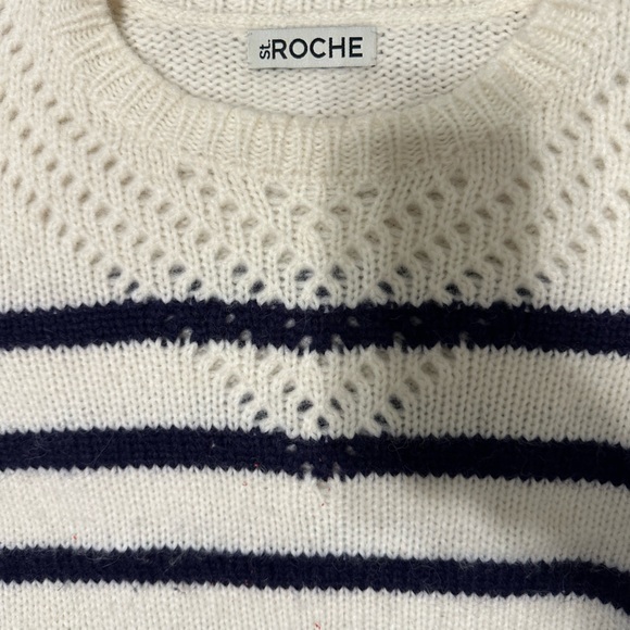 St. Roche Striped Sweater - Cream and Navy - Picture 3 of 5